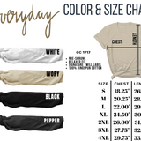 Thicc and Tired Comfort Color T-shirt