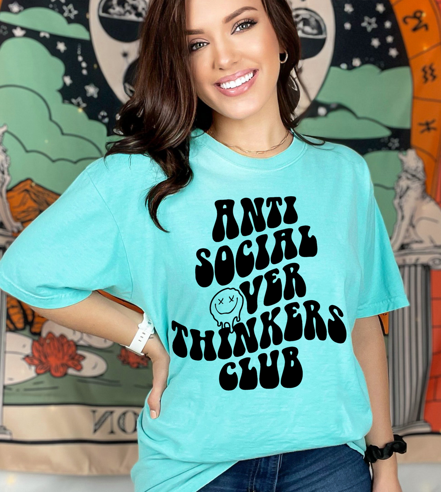 Anti Social Over Thinkers Club Comfort Colors T-Shirt