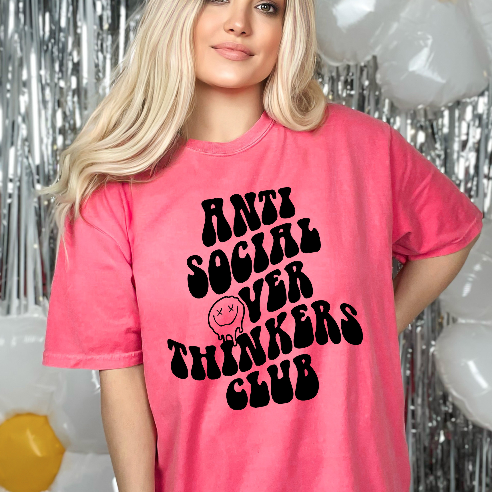 Anti Social Over Thinkers Club Comfort Colors T-Shirt