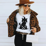 Halloween Black Cat  T-shirt or Sweatshirt
