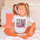 Back To School Pink Retro Kids T-Shirt