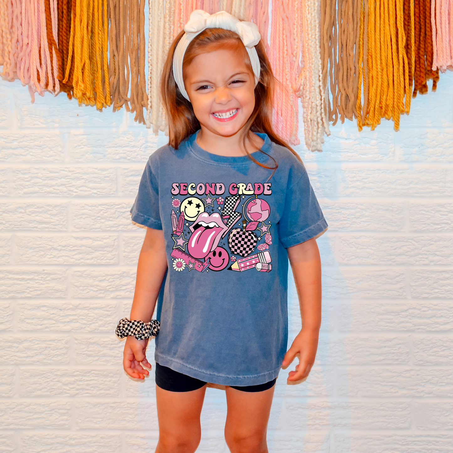 Back To School Pink Retro Kids T-Shirt