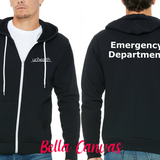 UCHealth Bella Canvas Unisex Zip Up Hoodie