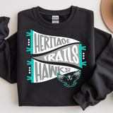 Heritage Trails Hawks Pennant Adult Sweatshirt