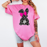 Black Leopard Bunny T-shirt