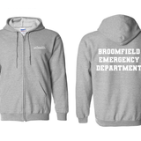 UCHealth Broomfield Emergency Gildan Heavy Blend Unisex Zip Up Hoodie