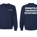 UCHealth Broomfield Emergency Department Gildan Quarter Zip Sweatshirt