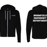 UCHealth Broomfield Emergency Bella Canvas Unisex Zip Up Hoodie