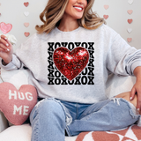 Heart Disco XOXO Gildan Tshirt or Crewneck