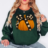Checker Bow Pumpkin T-shirt or Sweatshirt