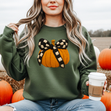 Checker Bow Pumpkin T-shirt or Sweatshirt