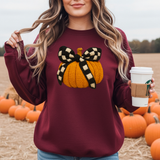 Checker Bow Pumpkin T-shirt or Sweatshirt