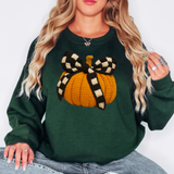 Checker Bow Pumpkin T-shirt or Sweatshirt