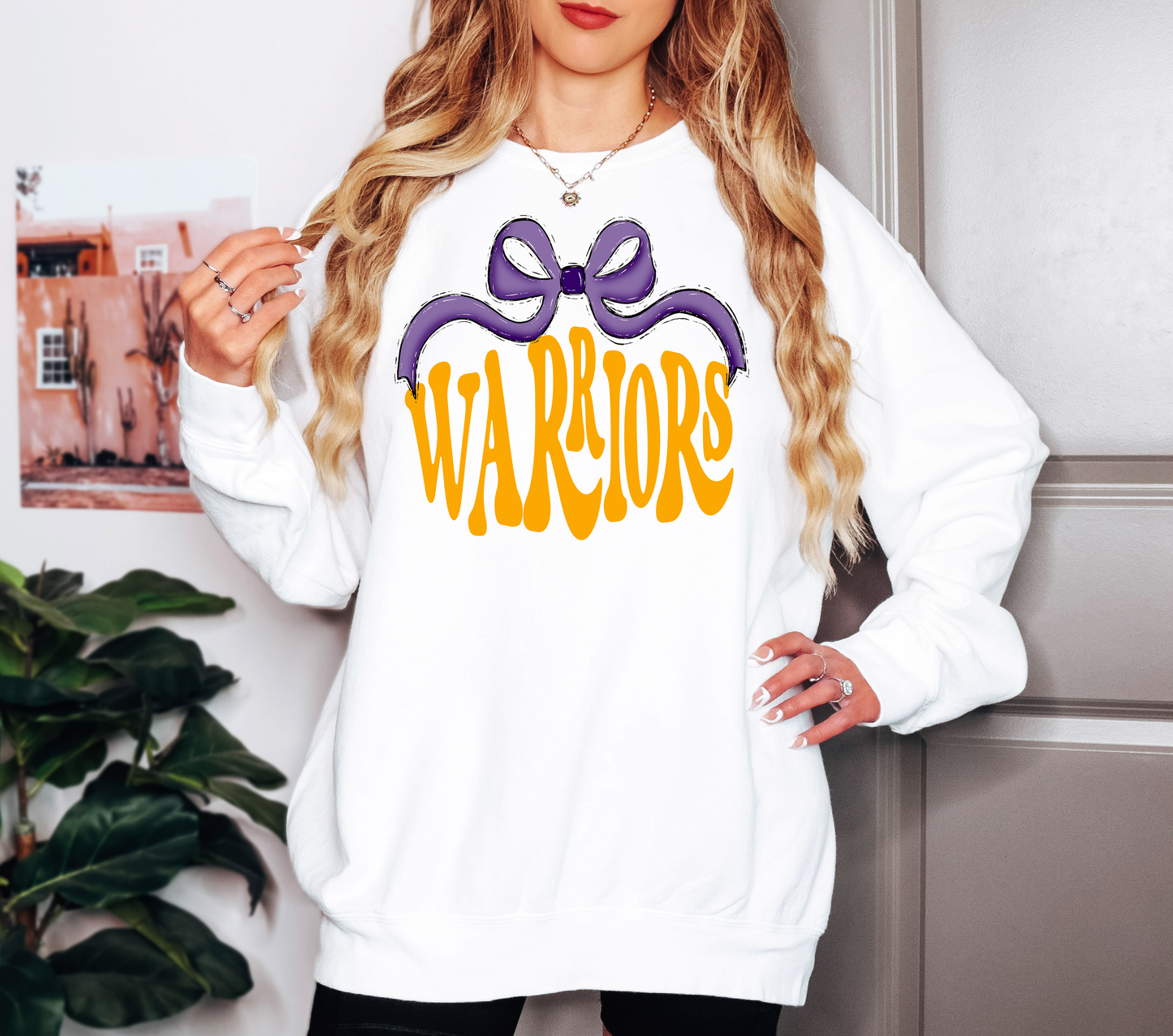 Warriors Wide Ribbon T-shirt or Sweatshirt