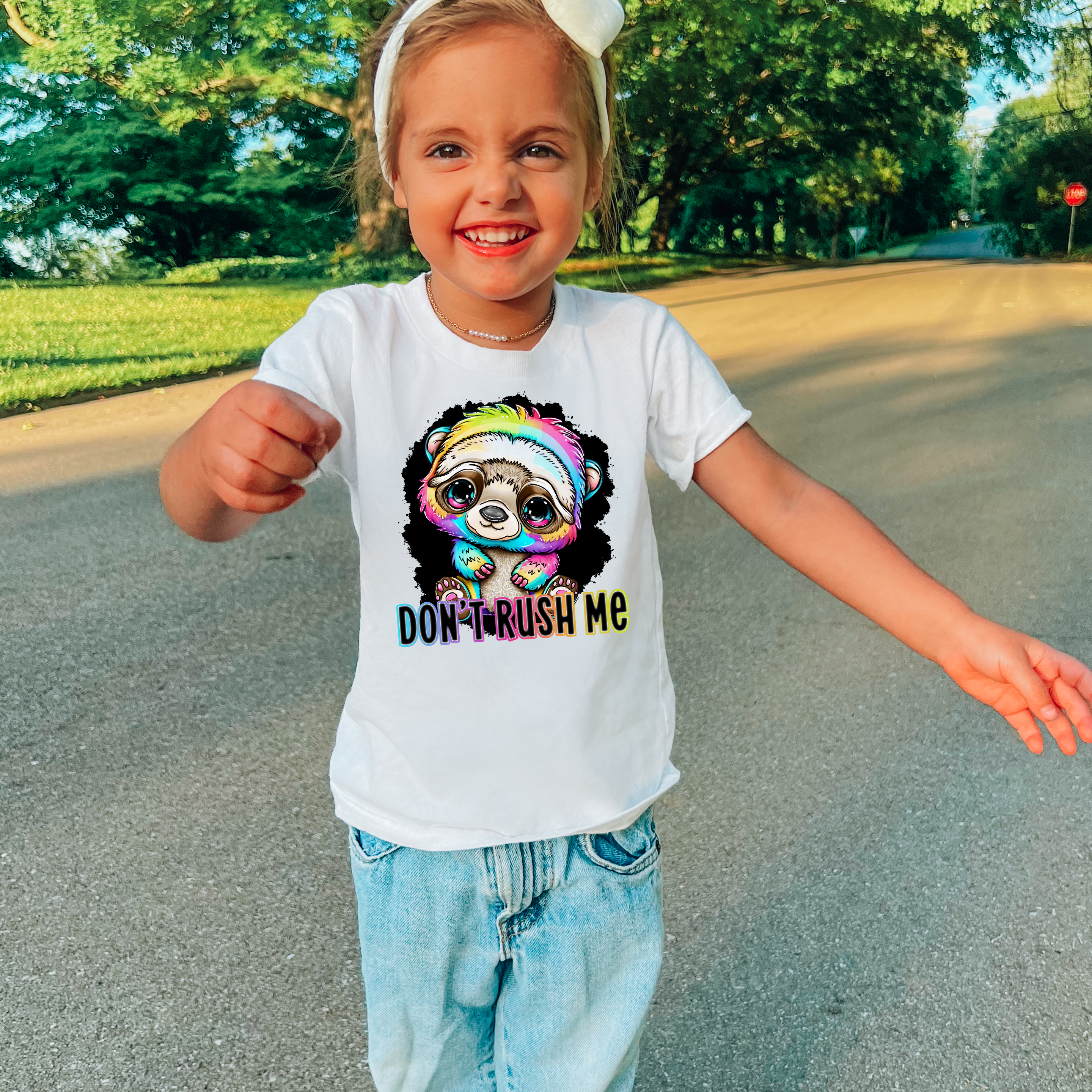 Dont Rush Me Panda Bear Bella Canvas Kids T-Shirt