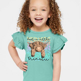 Just a Little Dramatic Highland Cow Sleeve Toddler T-Shirt