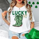 Lucky Cowgirl Boots T-Shirt or Sweatshirt