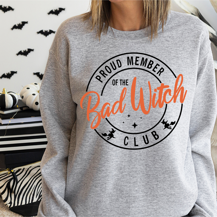 Proud Member of the Bad Witch Club Gildan Softstyle Crewneck