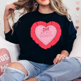 Ruffle Heart Gildan T-shirt or Sweatshirt