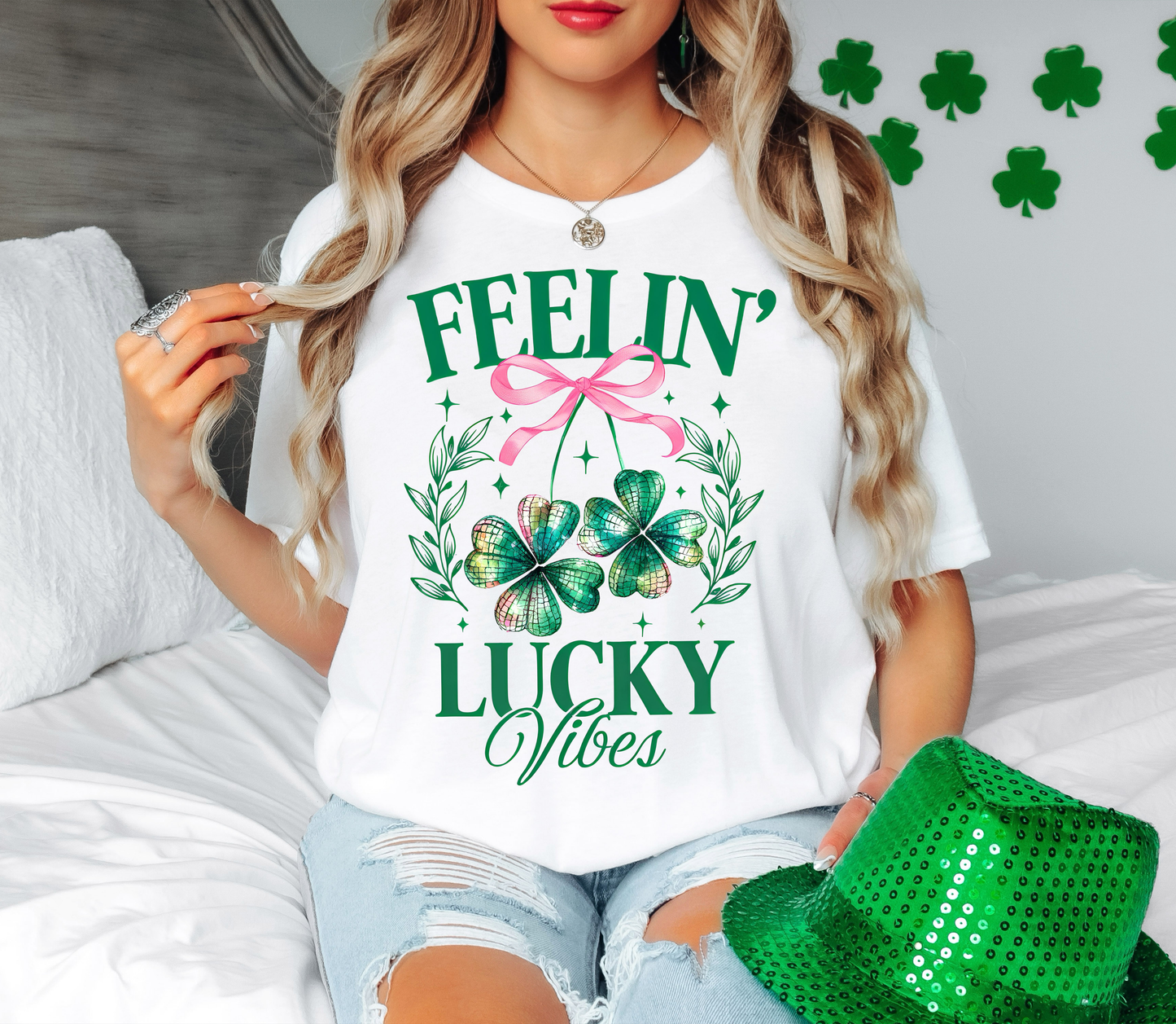 Feelin Lucky VIbes T-Shirt or Sweatshirt