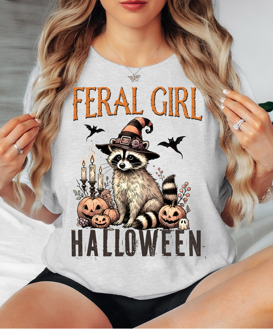 Feral Girl Raccoon  Sweatshirt or Tshirt