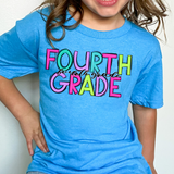 Neon Doodle Back To School Kids T-Shirt