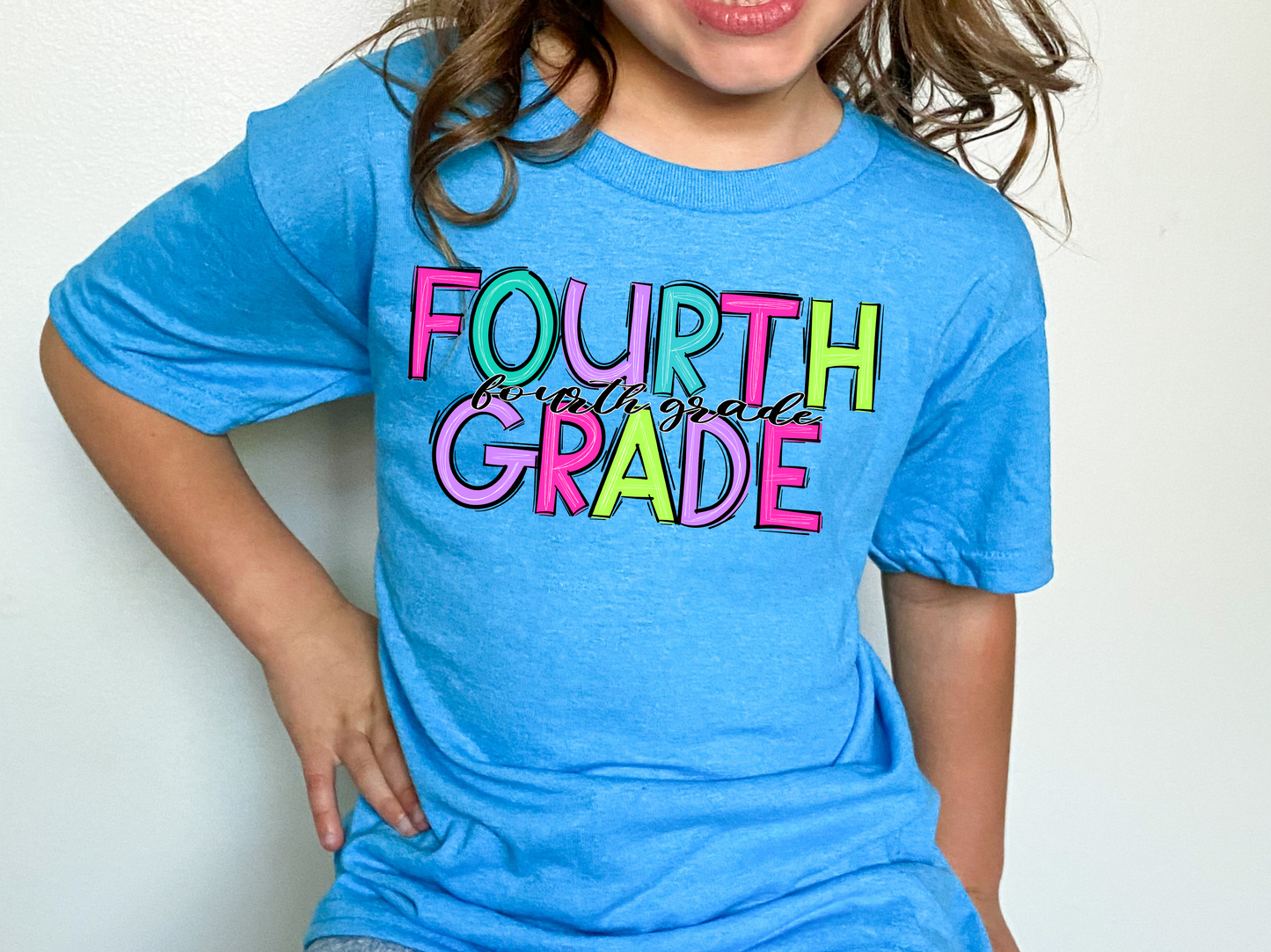 Neon Doodle Back To School Kids T-Shirt