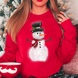Fluffy snowman T-shirt or Sweatshirt
