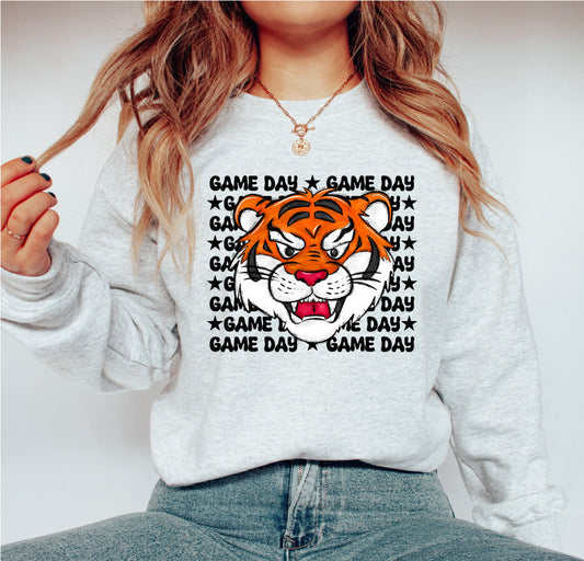 Game Day Tigers  Sweatshirt or T-shirt