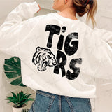 Distressed Tigers Stacked Grunge  Sweatshirt or T-shirt