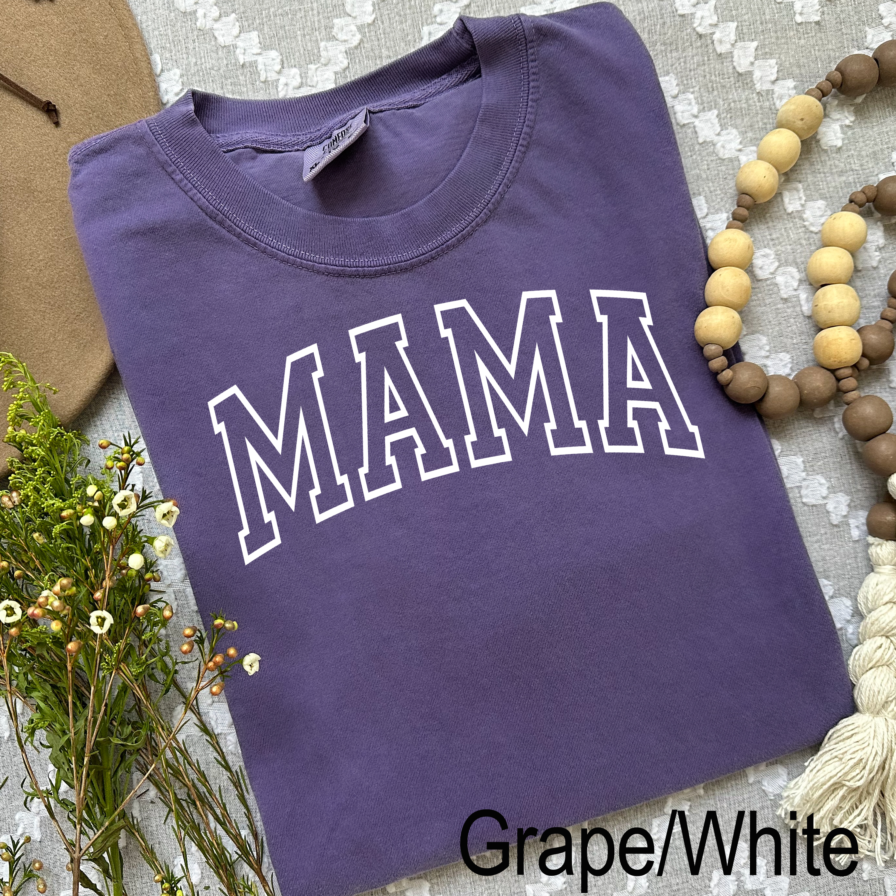 PUFF Mama Comfort Colors Grape T-Shirt