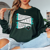 Heritage Trails Hawks Pennant Adult Long Sleeve TShirt
