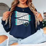 Heritage Trails Hawks Pennant Adult Long Sleeve TShirt