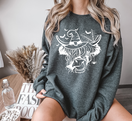 Halloween Highland Cow  T-shirt Sweatshirt