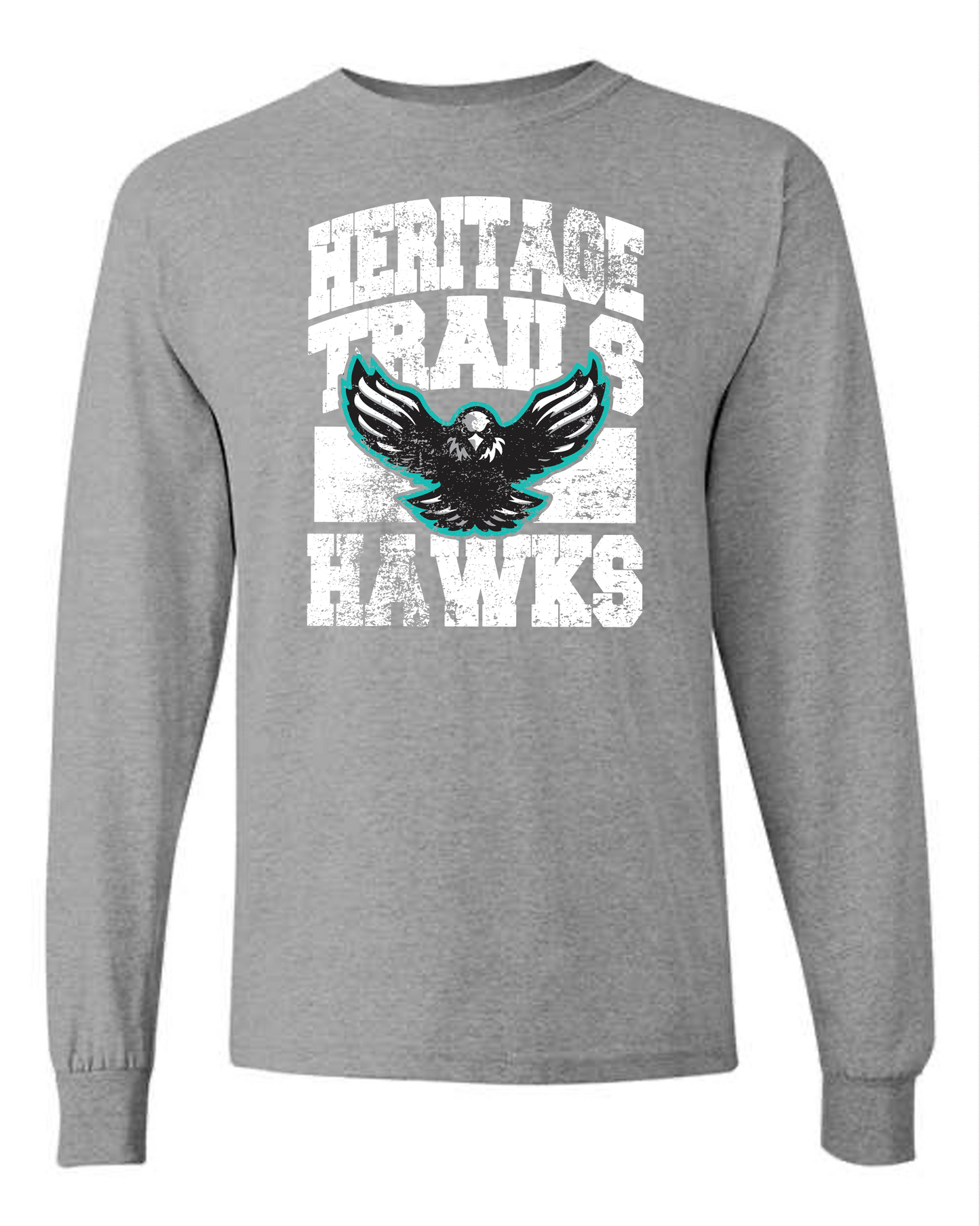 Heritage Trails Hawks Adult Long Sleeve TShirt