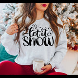 Let it Snow Christmas Winter  Heavy Blend Sweatshirt