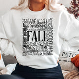 Fall Typography  Heavy Blend Sweatshirt