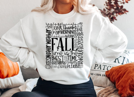 Fall Typography  Heavy Blend Sweatshirt