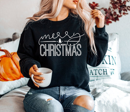 Merry Christmas Screen  Heavy Blend Sweatshirt