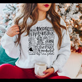 Christmas Typography  Sweatshirt