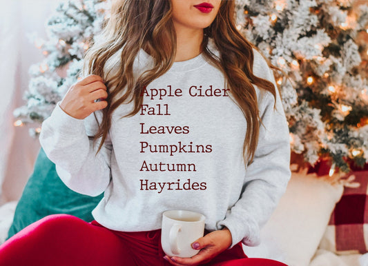 Apple Cider Fall  Sweatshirt