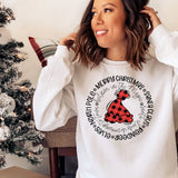Santa Hat Circle Christmas   Heavy Blend Sweatshirt