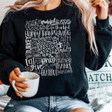 Thanksgiving Typography  T-shirt or Sweatshirt
