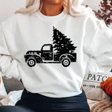 Grunge Christmas Truck  Heavy Blend Sweatshirt