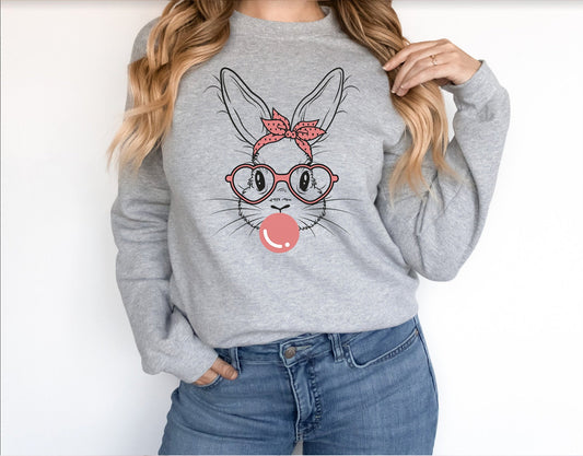 Bubble Gum Bunny   T-shirt or Sweatshirt