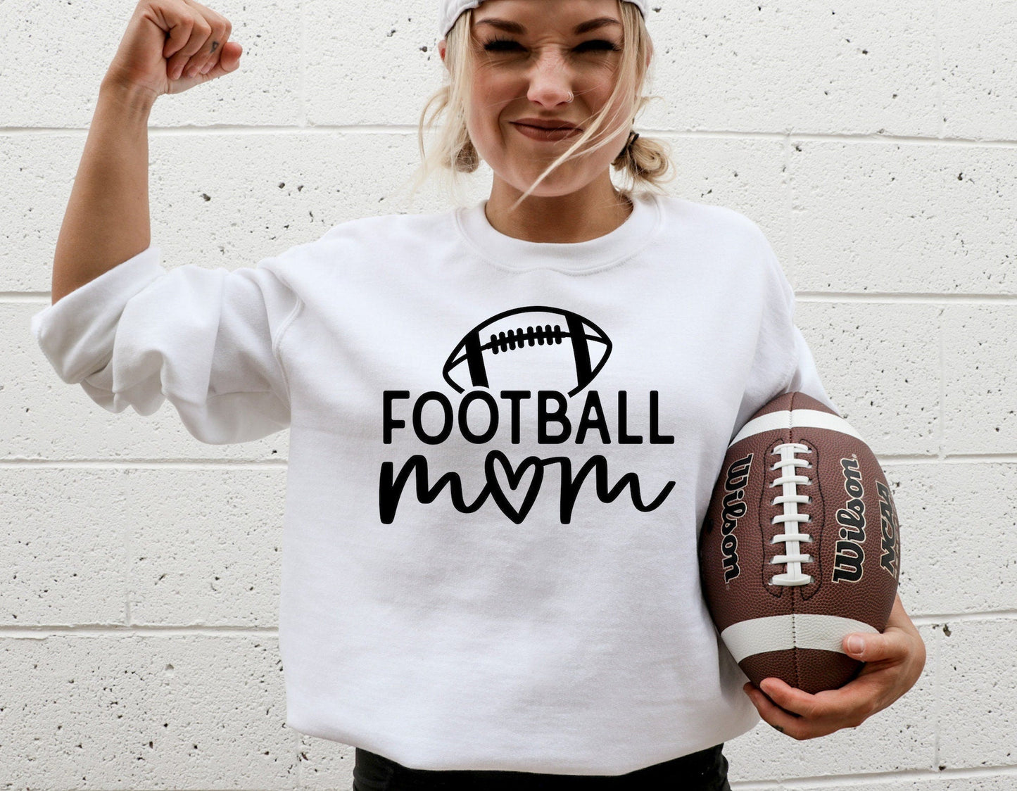 Football Mom Gildan Heavy Blend Sweatshirt