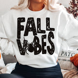 Fall Vibes Spider Distressed  Heavy Blend Sweatshirt