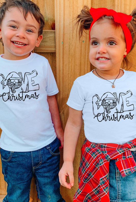 Love Christmas Santa Tshirt or Sweatshirt