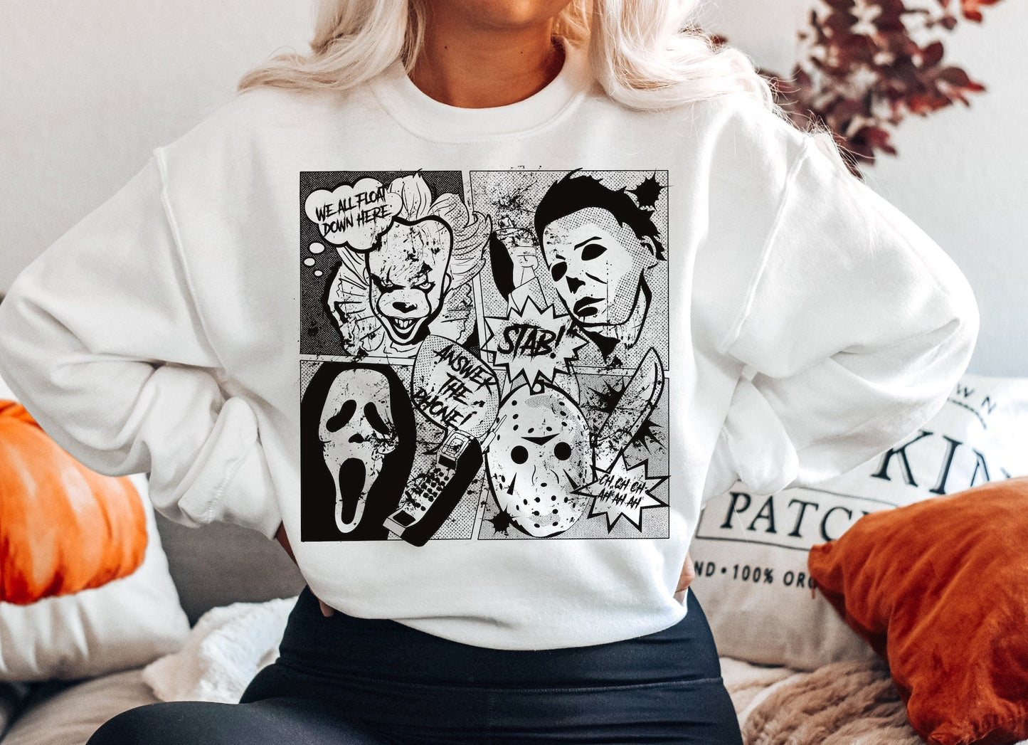 Horror Comic Gildan Softstyle Sweatshirt