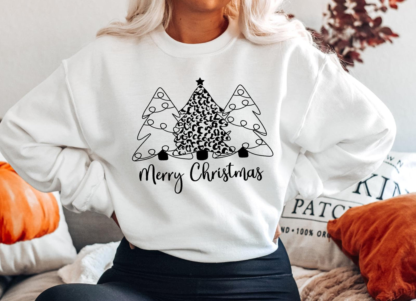 Merry Christmas Gildan Heavy Cotton Sweatshirt